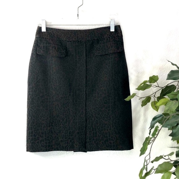 PETITE Ann Taylor Cheetah Print Pencil Skirt - Picture 1 of 6